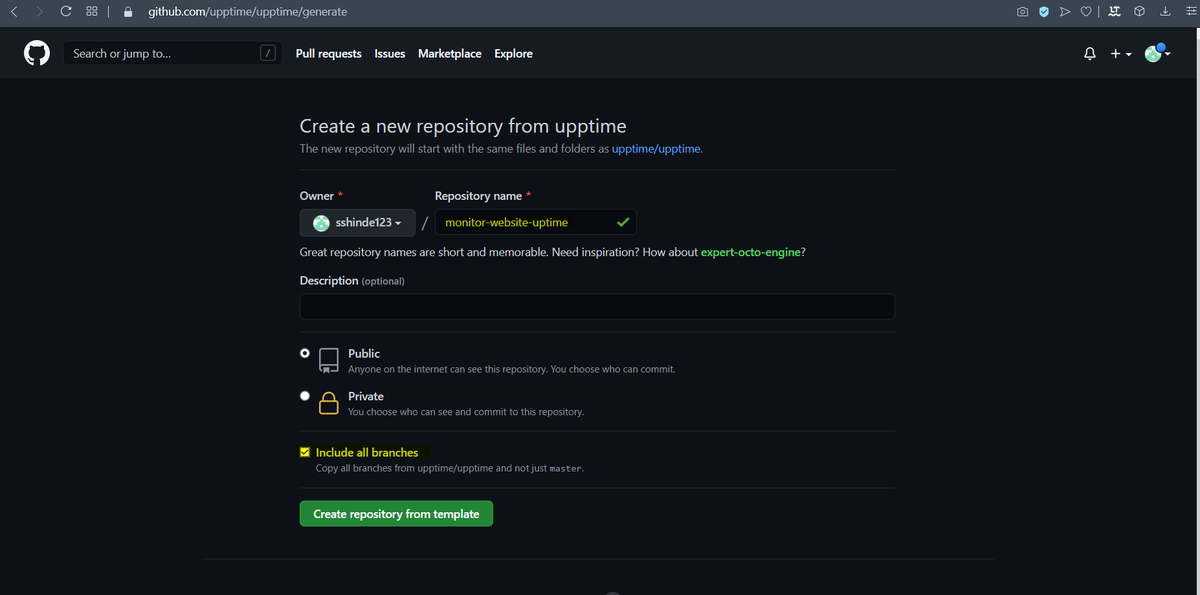 Monitor your Website Uptime and Status using Upptime