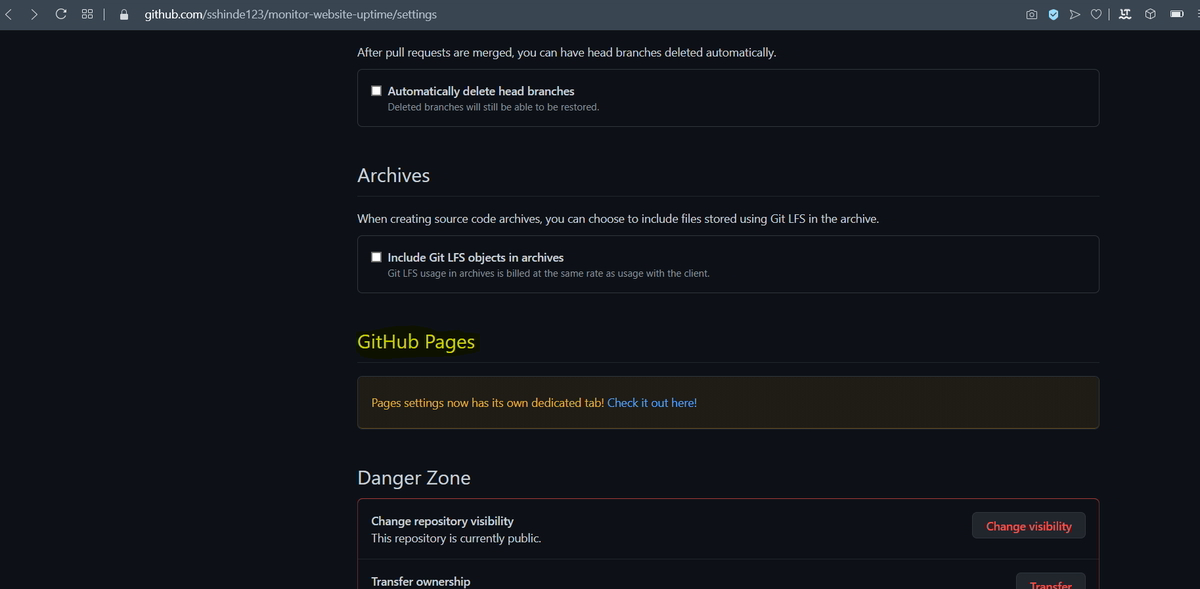 Monitor your Website Uptime and Status using Upptime