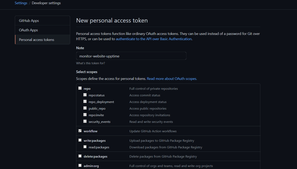 Monitor your Website Uptime and Status using Upptime