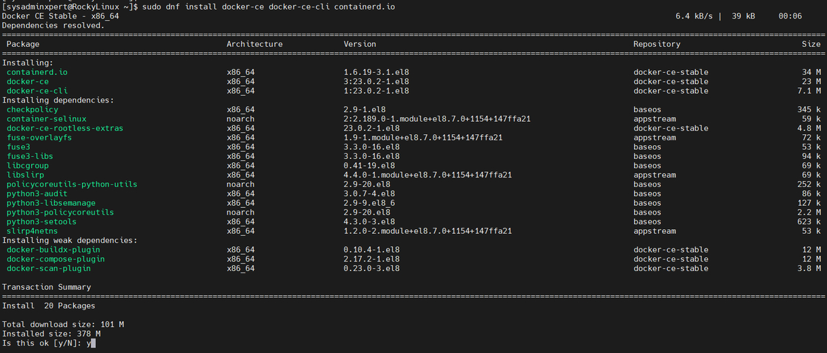 Install Docker on Rocky Linux