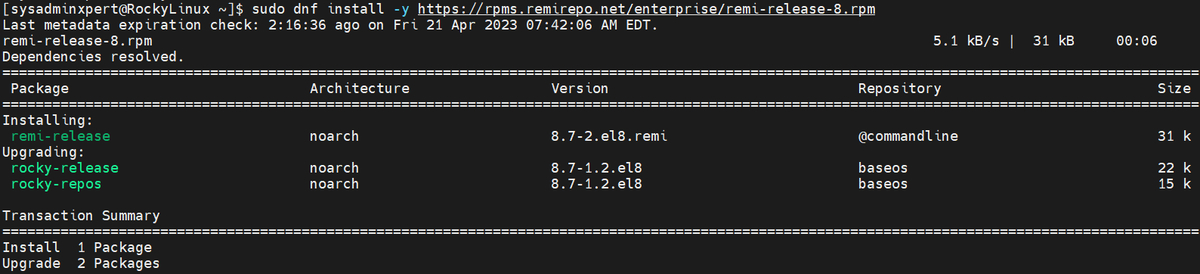Install PHP 8 on Rocky Linux 8 or AlmaLinux 8