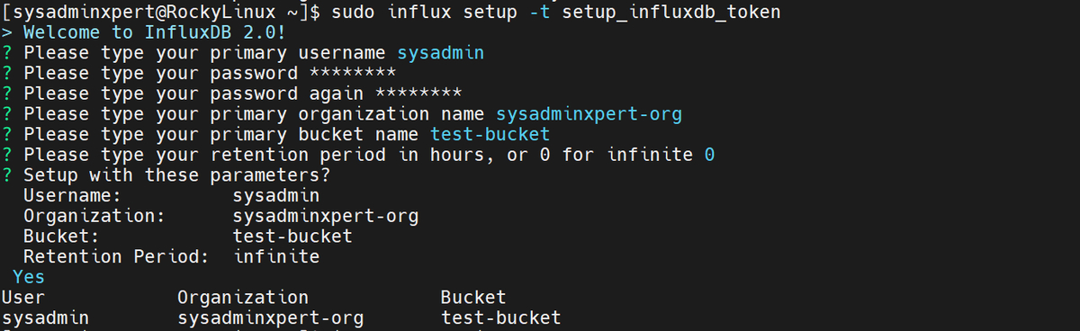 Install InfluxDB and Telegraf on Rocky Linux 8 or AlmaLinux 8