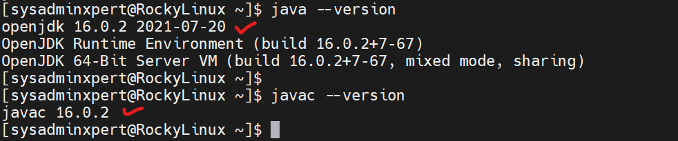 Upgrade Java 11 To Java 16 on Rocky Linux